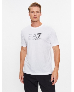 EA7 Emporio Armani T-Shirt 6RPT71 PJM9Z 1100 Biały Regular Fit