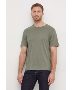 Pepe Jeans t-shirt bawełniany Connor męski kolor zielony gładki