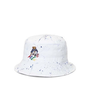 Polo Ralph Lauren kapelusz bawełniany dziecięcy kolor biały bawełniany