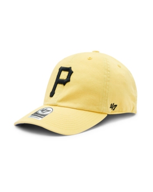 47 Brand Czapka z daszkiem MLB Pittsburgh Pirates Double Under '47 CLEAN UP BAS-DBLUN920GWS-MZ06 Żółty