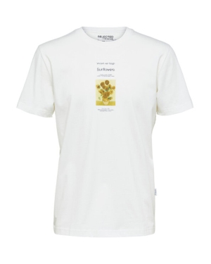 Selected Homme T-Shirt 16089512 Biały Regular Fit