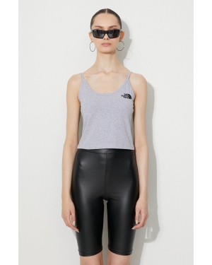 The North Face top Crop Tank kolor szary