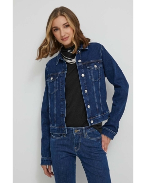Tommy Hilfiger kurtka jeansowa damska kolor granatowy przejściowa WW0WW40654