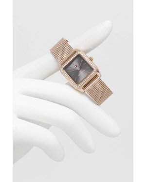 Tommy Hilfiger zegarek damski kolor różowy