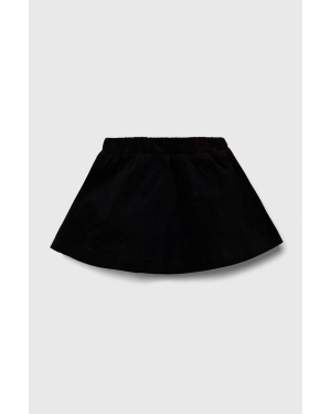 United Colors of Benetton spódnica dziecięca kolor czarny mini rozkloszowana