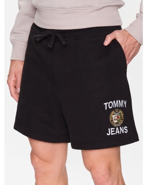 Tommy Jeans Szorty sportowe Luxe DM0DM16424 Czarny Regular Fit
