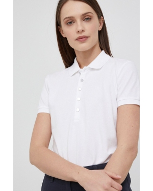Lauren Ralph Lauren T-shirt 200679219008 damski kolor biały z kołnierzykiem