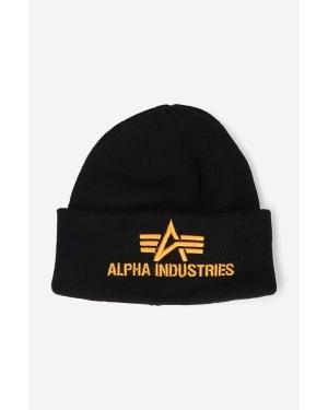 Alpha Industries czapka 3D Beanie Wmn kolor czarny 118916.03-CZARNY