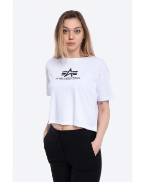 Alpha Industries t-shirt bawełniany Basic T COS kolor biały 116050.09-BIALY
