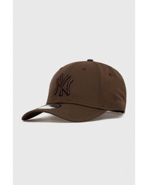 New Era czapka z daszkiem kolor brązowy gładka NEW YORK YANKEES