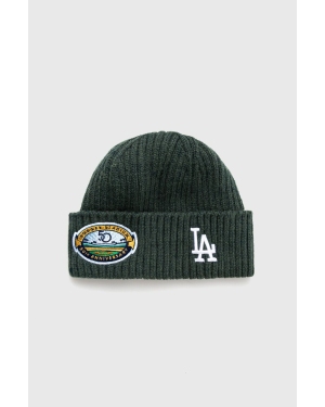 New Era czapka kolor zielony LOS ANGELES DODGERS