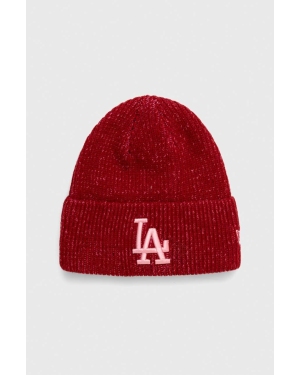 New Era czapka kolor czerwony LOS ANGELES DODGERS