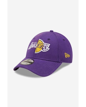 New Era czapka z daszkiem bawełniana Washed Pack 940 Lakers kolor fioletowy z aplikacją 60240335-FIOLETOWY
