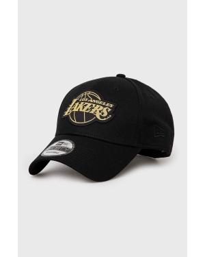 New Era czapka z daszkiem bawełniana Los Angeles Lakers kolor czarny z aplikacją 60364419