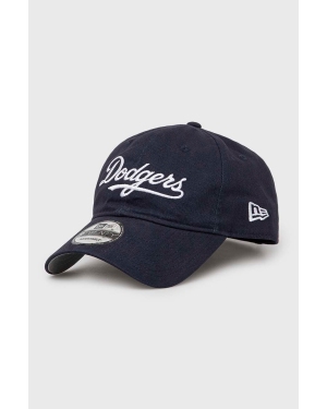 New Era czapka z daszkiem bawełniana Los Angeles Dogers kolor granatowy z aplikacją 60364220