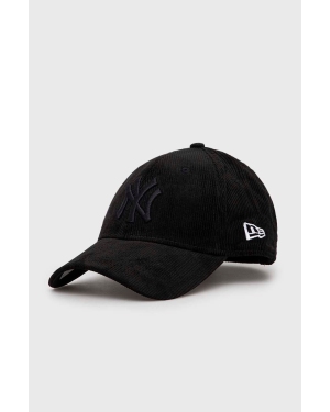 New Era czapka z daszkiem New York Yankees kolor czarny gładka 60364179