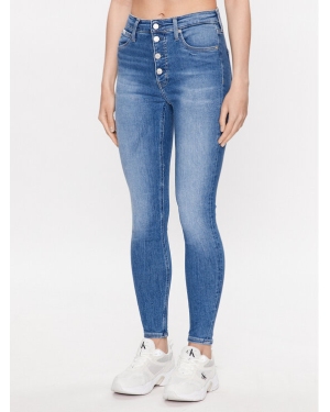 Calvin Klein Jeans Jeansy J20J221252 Niebieski Skinny Fit