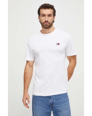 Tommy Jeans t-shirt bawełniany kolor biały z aplikacją DM0DM17995