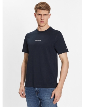 Tommy Hilfiger T-Shirt Monotype MW0MW31538 Granatowy Regular Fit