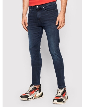 Calvin Klein Jeans Jeansy J30J319009 Granatowy Skinny Fit
