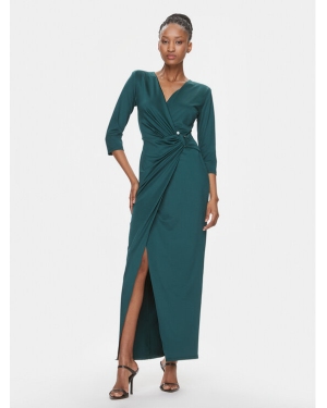 Rinascimento Sukienka koktajlowa CFC0019273002 Zielony Regular Fit