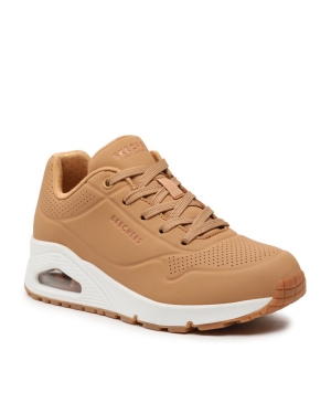 Skechers Sneakersy Uno Stand On Air 73690/TAN Brązowy