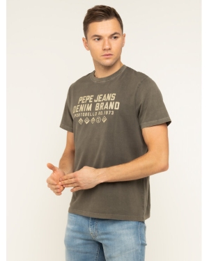 Pepe Jeans T-Shirt Ben PM506903 Brązowy Regular Fit