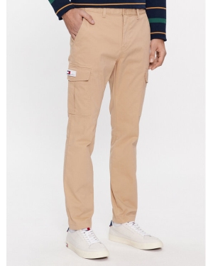 Tommy Jeans Spodnie materiałowe Austin DM0DM18341 Beżowy Slim Fit