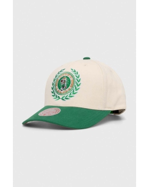 Mitchell&Ness czapka z daszkiem bawełniana Boston Celtics kolor biały z aplikacją