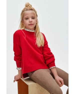 Mayoral sweter dziecięcy kolor czerwony