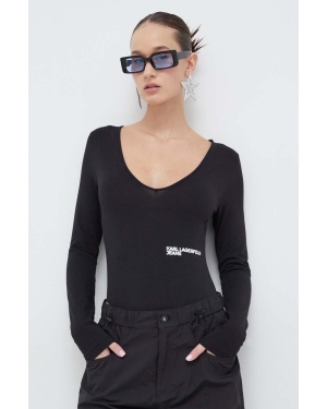 Karl Lagerfeld Jeans body damskie kolor czarny