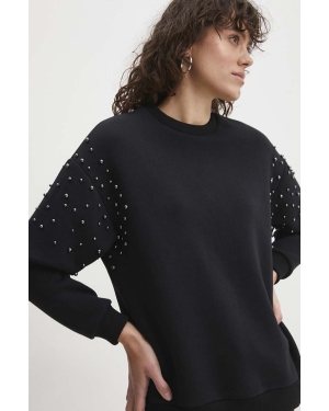 Answear Lab bluza damska kolor czarny z aplikacją