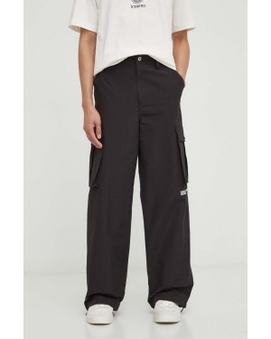 Karl Lagerfeld Jeans spodnie męskie kolor czarny w fasonie cargo