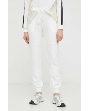 Liu Jo spodnie dresowe kolor biały gładkie