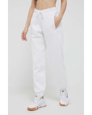 adidas spodnie dresowe kolor biały gładkie