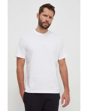 adidas t-shirt bawełniany męski kolor beżowy gładki