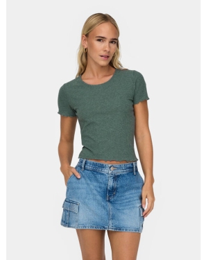 ONLY T-Shirt Emma 15201206 Zielony Slim Fit