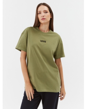 Vans T-Shirt Flying V Oversized VN0A7YUT Zielony Regular Fit