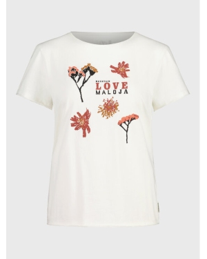 Maloja T-Shirt PadolaM. 35402-1-8585 Biały Regular Fit