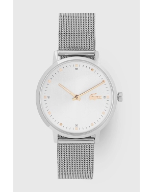 Lacoste zegarek 2001285 damski kolor srebrny