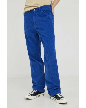 Levi's spodnie sztruksowe męskie kolor niebieski w fasonie cargo