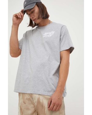 Levi's t-shirt bawełniany kolor szary z nadrukiem