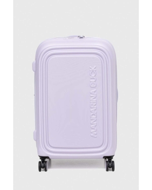 Mandarina Duck walizka LOGODUCK + kolor fioletowy P10SZV32