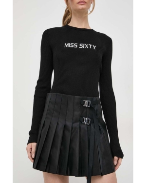 Miss Sixty spódnica kolor czarny mini rozkloszowana