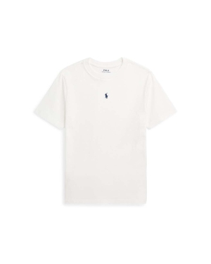 Polo Ralph Lauren t-shirt bawełniany dziecięcy kolor biały gładki