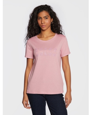 Guess T-Shirt W3RI16 K46D1 Różowy Regular Fit