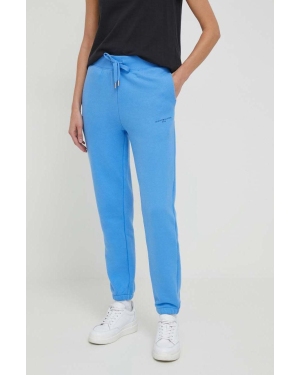 Tommy Hilfiger spodnie dresowe kolor niebieski gładkie WW0WW38690