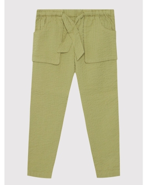 United Colors Of Benetton Spodnie materiałowe 43WMGF009 Zielony Regular Fit