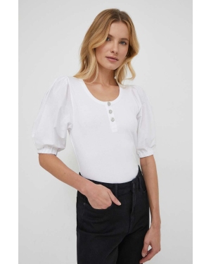 Lauren Ralph Lauren bluzka kolor biały gładka