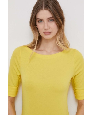 Lauren Ralph Lauren t-shirt damski kolor żółty